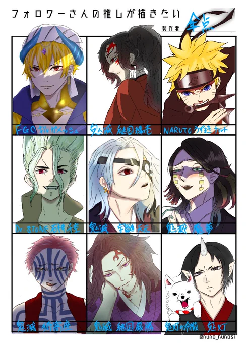 フォロワーさんの推し諸君。
フォロワーさんに出会わせてくれてありがとう! 