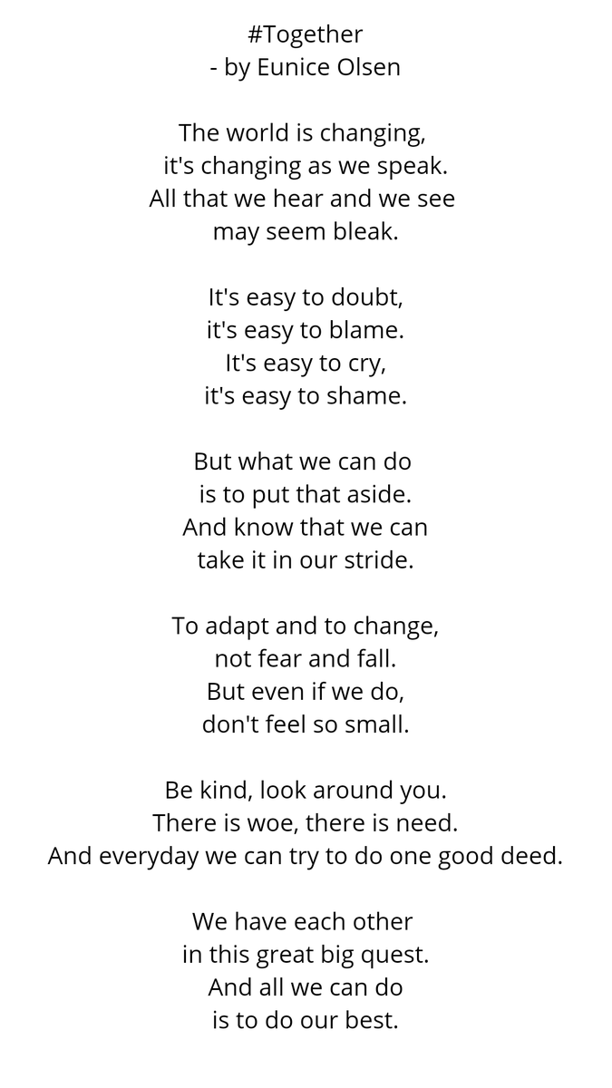 euniceolsen's tweet photo. This is a little something for all of you. 
Was inspired to write this after a long but productive conversation with the team today and also after the conversations around #mentalhealth we've been having on @WOMENTALKTVASIA. 

Remember we're in this #together. https://t.co/bWPnQf53fU
