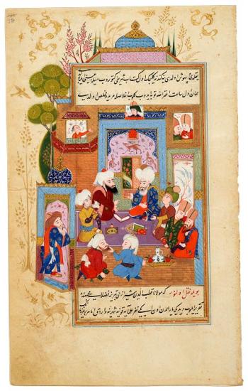 Religious Dispute Between  #Rumi and the Qadi Sirâj Al-Dīn OrmavīThe judge had rejected a certain fatwa (legal opinion) by Rūmī, but when the latter provided an exact textual reference, the judge fainted and became a follower.