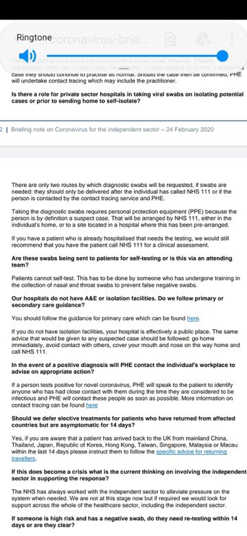 Accurate mass testing is vital.But is it being done?We get figures of “tests done” each day but this includes home tests sent out.When  @MattHancock said we’d done 122,000 tests on 29/4, up to 40,000 were home kits.On 24/2, govt advice said “Patients cannot self-test”.7/