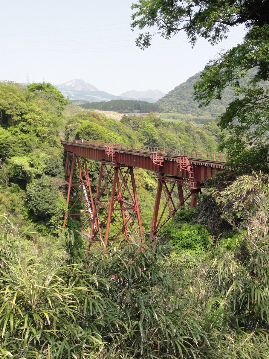 Yamatanuki 橋 南阿蘇鉄道の立野橋梁 1924年 大正13年 に完成した国鉄高森線の橋梁 トレッスル橋 で 九州ではここだけにしか無いという珍しい橋 土木学会の選奨土木遺産にも指定されている 熊本地震の影響で被災 修復 復旧されることを願います