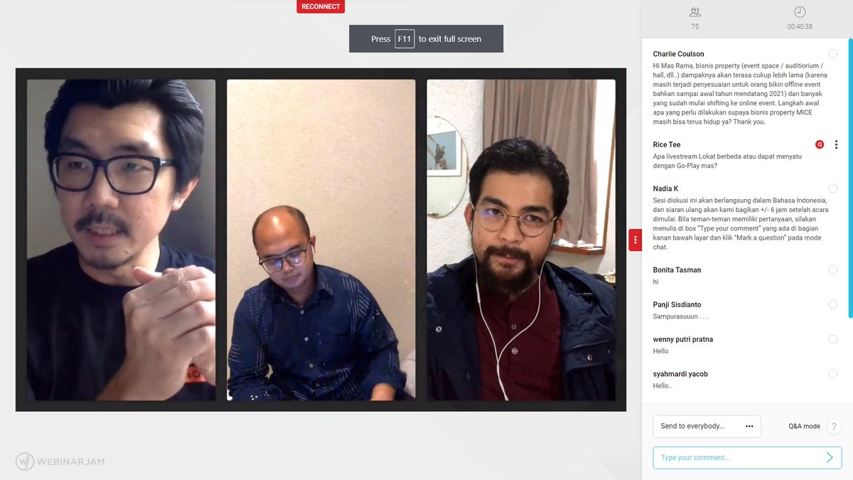 #nowlistening On <a href="/getcraft/">GetCraft - Premium Creative Network</a> webinar: New product dev yang nggak nyangka masa #Covid19: 
<a href="/loketcom/">LOKET</a> jadi punya platform live-streaming.
-Rama Adrian, VP
#RamaikanEventmu

Makin sibuk aja nih <a href="/arioadimas/">Ario Adimas</a>, merger dong kedepannya LOKET livestream channels x @GoPlayIndonesia