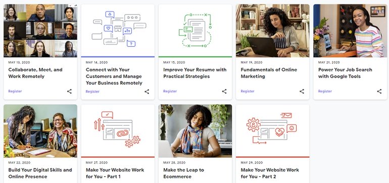 agency2's tweet photo. #Google Announces New, Free Digital Skills Training Sessions Online via the @socialmedia2day. https://t.co/CzCXFokkCf #trainingsessions #training #digital https://t.co/9F3kQvHX68