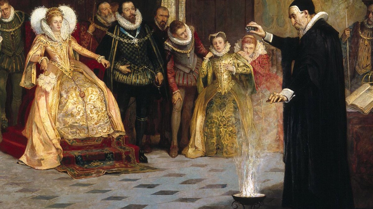 Many occultists believe mirrors have magical properties and can be used as portals. John Dee, one of the most famous occultists to ever live, supposedly invented a mirror that let him see into the spirit world. Dee was a mathematician, inventor, and Queen Elizabeth’s astrologer.