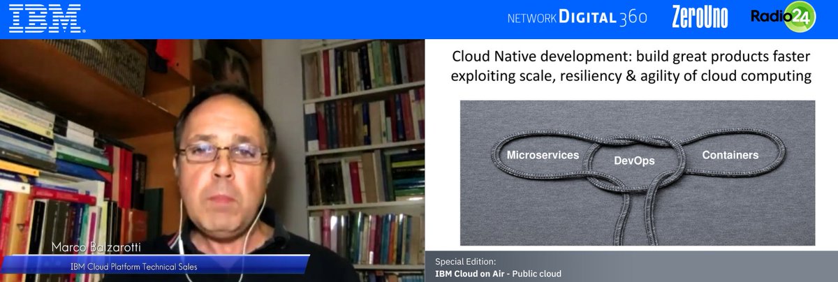 ZeroUnoWeb's tweet image. Sfruttare al meglio le potenzialità del cloud. #MarcoBalzarotti
#StartIBMCloud #IBMCloudOnAir #IBMCloud #IBMGarage @IBMItalia