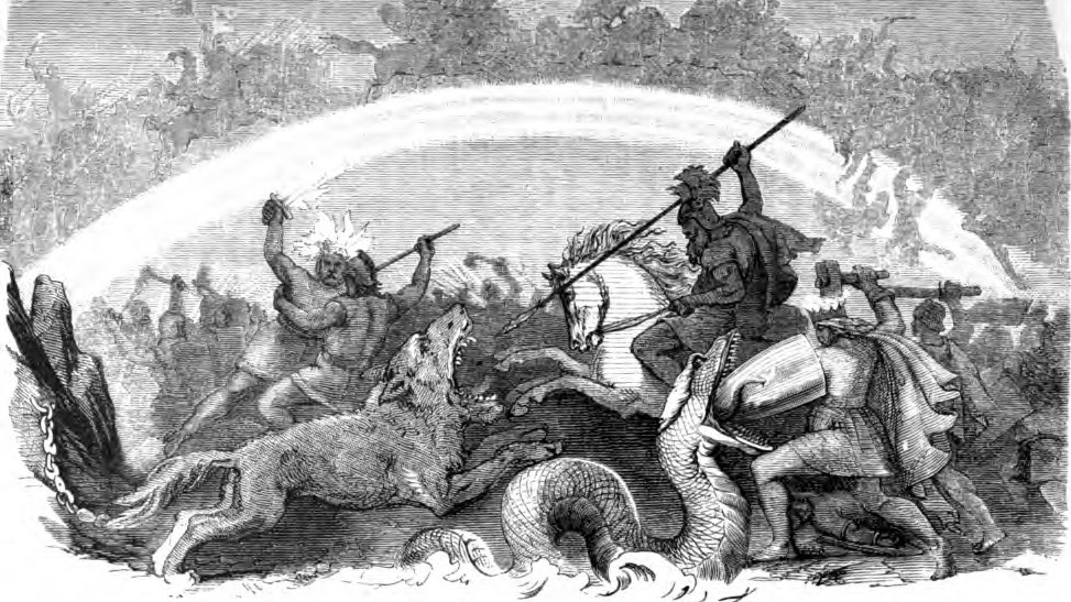 In Norse mythology, Ragnarök is a prophecy about the destruction of the world that occurs once the giants decide to cross the rainbow bridge to slaughter the gods. After the gruesome battle, the remains of the world sink into the sea and a new one is born. Thanks for reading.