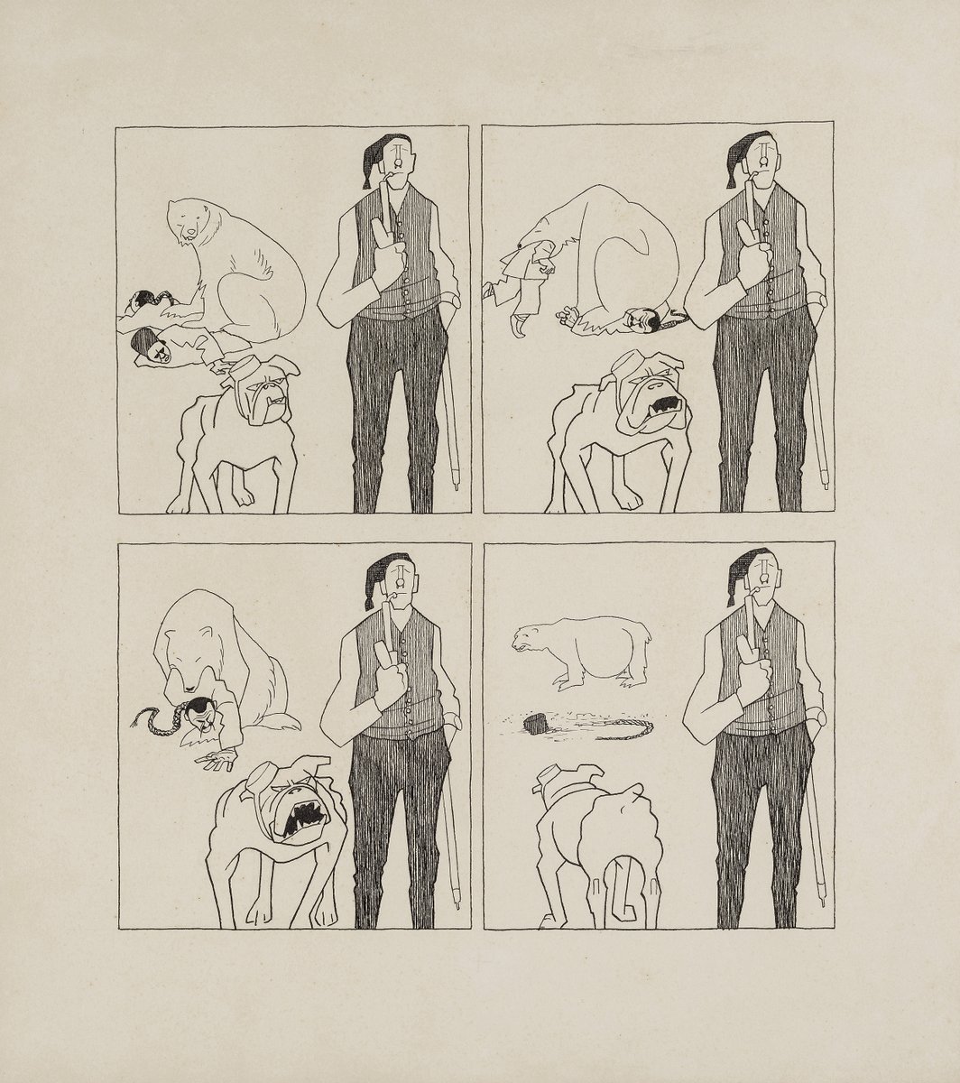 Olaf Gulbransson, "The British Lion", 1915 &amp; "England's Politics", 1912 
