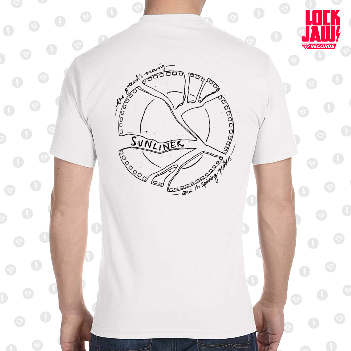sunlinerband's tweet photo. New T-Shirt design by @renaldridge is available to buy (and as part of the EP package) from @lockjawrec now! https://t.co/03MKUsDuws https://t.co/7hXScopQRU