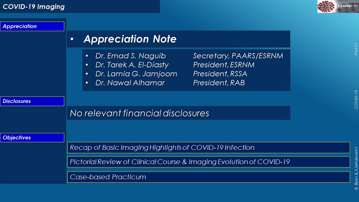 rssafeed's tweet photo. The #ESRNM #RSSA & #RAB are inviting you to a scheduled Zoom meeting
๐ขCOVID 19: Fundamentals of Imaging PART 2:Imaging of Clinival Course
๐งโโ๏ธDr.Bijan Bijan (CALIFORNIA)
๐๏ธFRIDAY,May 29,2020
๐21:00-22:00 KSA
Join Zoom Meeting
https://t.co/mfBFwjnPni
ID:5403428991
Pass:RSSA2020 https://t.co/y38dEVEPSc