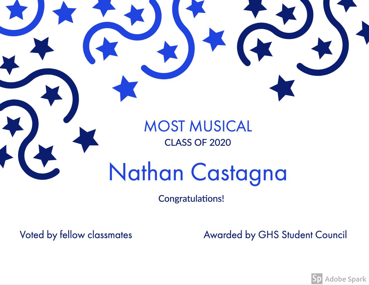 SENIOR SUPERLATIVES:
the votes are in!! Most Musical goes to...