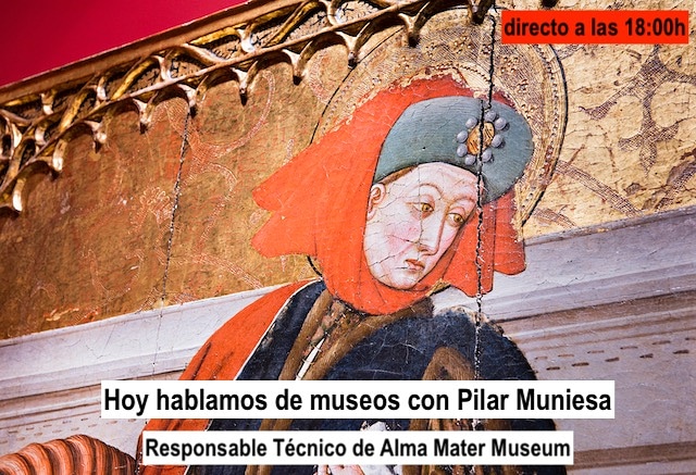 Esta tarde a las 18h. Hablamos con Pilar Muniesa del <a href="/AlmaMaterZgz/">Alma Mater Museum</a> en instagram.com/zaragusta/ os esperamos <a href="/heraldoes/">Heraldo de Aragón</a> <a href="/ZaragozaGo_/">ZaragozaGo</a> <a href="/ebrobizi/">EbroBizi</a> <a href="/aragonturismo/">Turismo de Aragón</a> <a href="/Qeteo/">Qeteo</a> @sarafernandezcs <a href="/ZaragozaTurismo/">Zaragoza Turismo</a> <a href="/ociosingularzgz/">OcioSingular</a> <a href="/ZCultura/">Zaragoza Cultura</a> <a href="/OrmazabalIon/">Ion Ormazabal</a> #Zaragoza #Museos #CulturaEnCasa