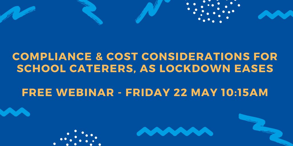 allmanhall's tweet photo. Don’t miss our next webinar – Compliance &amp; cost considerations for school caterers - on Friday 22nd May at 10:15am. Register here: https://t.co/c8jp4leQ1r https://t.co/JrIIX3PZvR