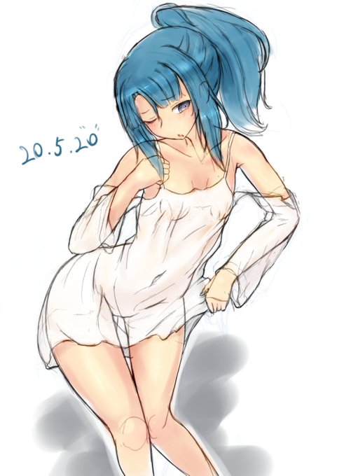 白ワンピ的な?怜ちゃんrkgk・・・
#アリスギアお絵かき 