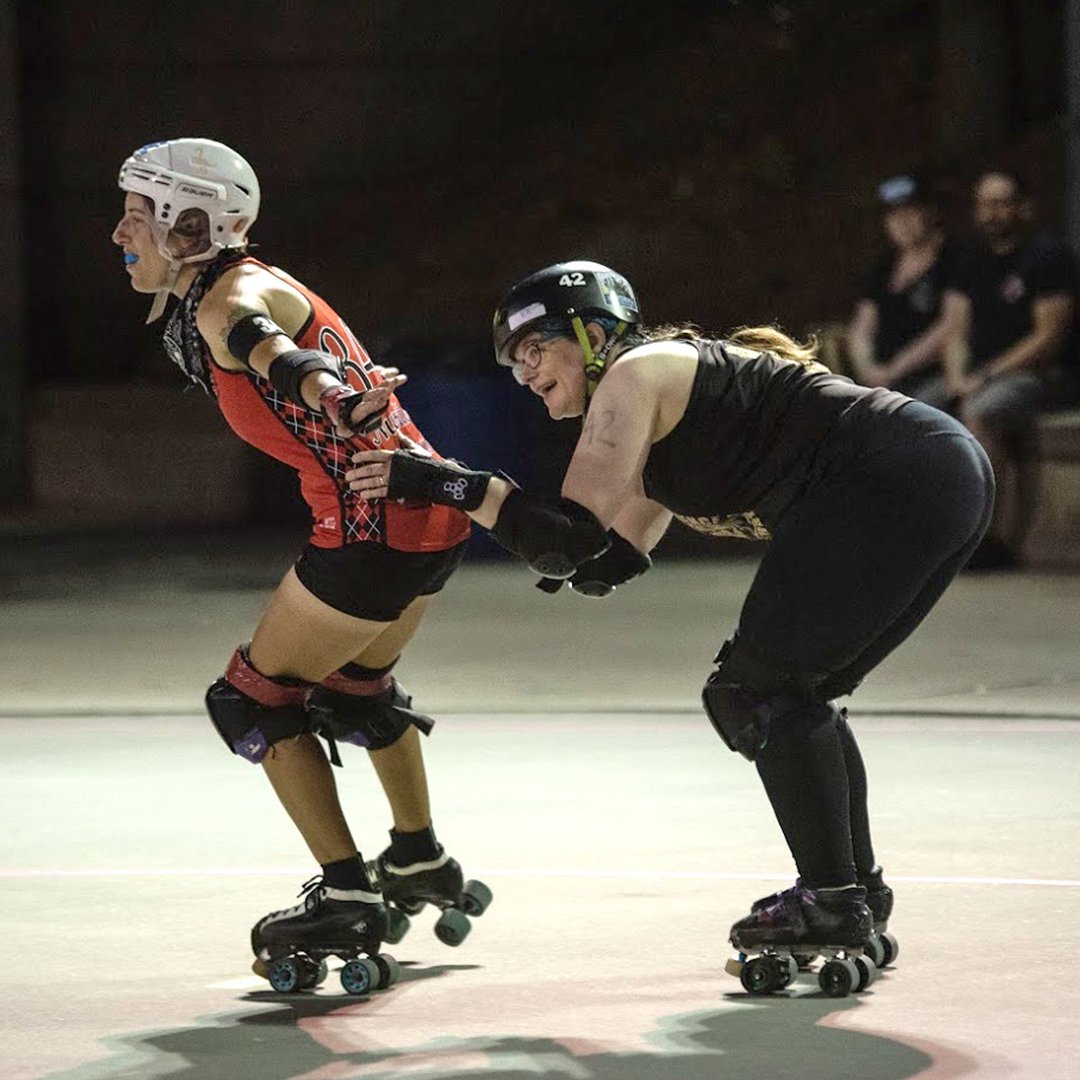 ProvRollerDerby's tweet photo. Mobsters, Rats, &amp; Honeys in training. That new recruit might be next year's Travel Team Rookie of the Year. Support PRD today; see link in bio! #PRDRecruits #rollerderby #sharingiscaring  📷 Glenn C. Silva ASttE Photo, Small Hall Studios, Max Aperture, Mark Paine, &amp; Andy Ihnatko. https://t.co/IiO8LPojtn
