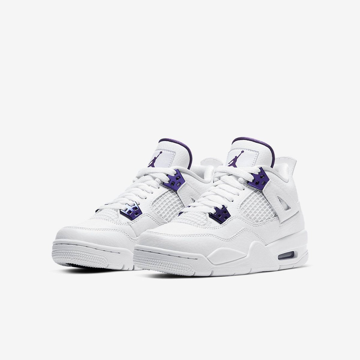 jordan 4 metallic purple finish line