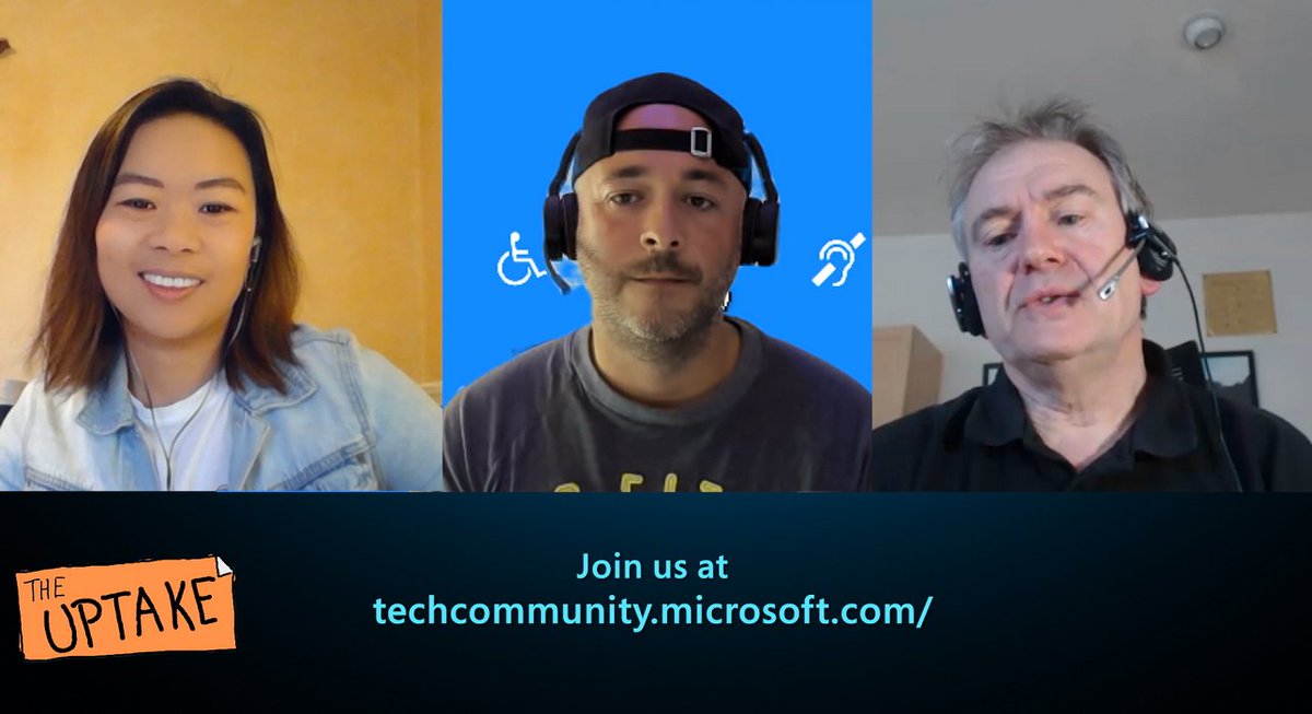 MSTCommunity's tweet photo. In celebration of #GAAD, @TheUptakePod discusses hidden #accessibility needs and unexpected benefits for all. Microsoft MVPs Bill Ayers and Andy Talbot join the conversation. @SPDoctor @SharePointAndy
Podcast: https://t.co/eqUWJpdaD2
Blog post: https://t.co/gh7uS1l6Ui https://t.co/cgxx0TskJW