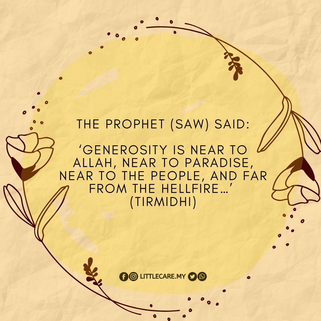 LittlecareMy's tweet photo. Let us grab this opportunity during these last days of Ramadhan to do charity and donate as stated by the prophet Muhammad S.A.W like in the hadith. ✨

#littlecareshare #Littlecaremy #Wesharebecausewecare #sadaqah #ramadhanmubarak https://t.co/lX7yz96kmq