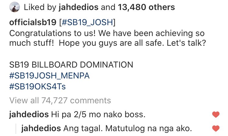 elenapotato2010's tweet photo. ung hindi nareplyan sa menpa pera ang saya ko kasi nga JoshTin pa reign mga hangal. 

@SB19Official @JnJ_Official 
@JoshCullen_s @jah447798 
SB19 BILLBOARD DOMINATION
#SB19JOSH_MENPA https://t.co/xWbKIZe0qd