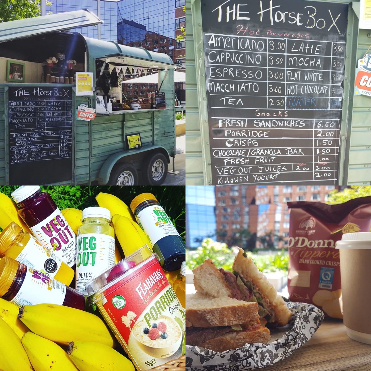 The Horsebox @conradublin is now open daily from 8am-4pm😊 Enjoy this glorious sunshine on Earlsfort Terrace with a freshly made sandwich and coffee or juice 😍 #thehorsebox #conraddublin