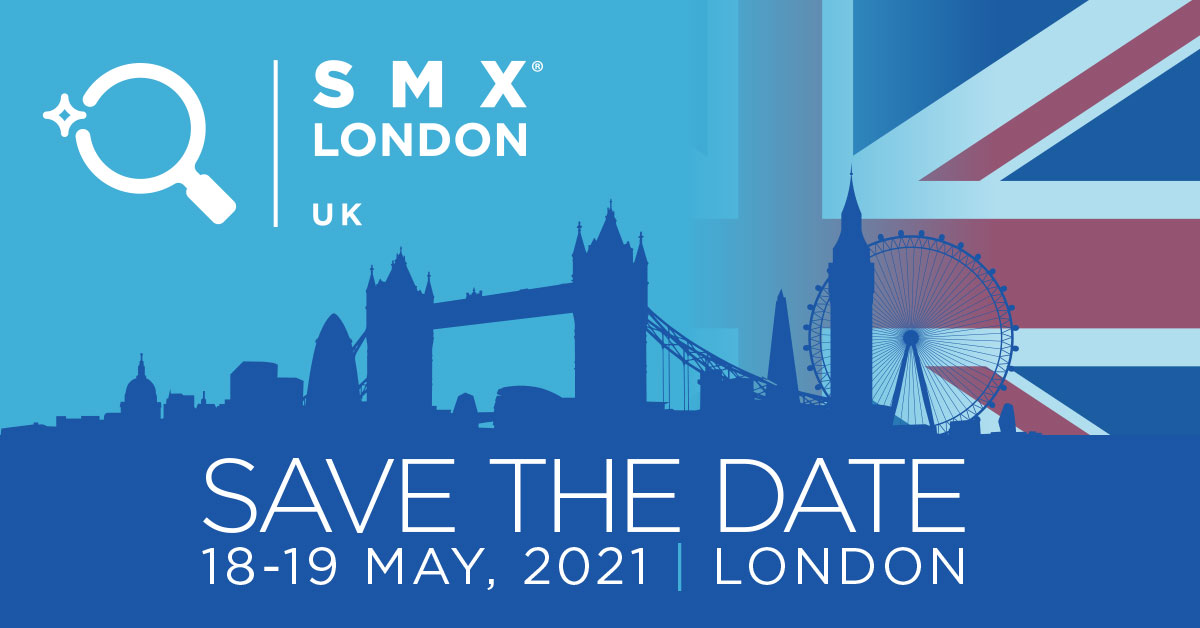Thank you for participating in the first virtual edition of SMX London 2020! Mark your calendar for the next live edition of SMX London: 18-19 May, 2021
marketinglandevents.com/smx/london/

#smx #searchmarketing #seo