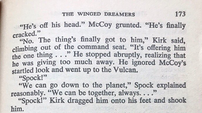spock’s one true wish is to live on a planet with jim