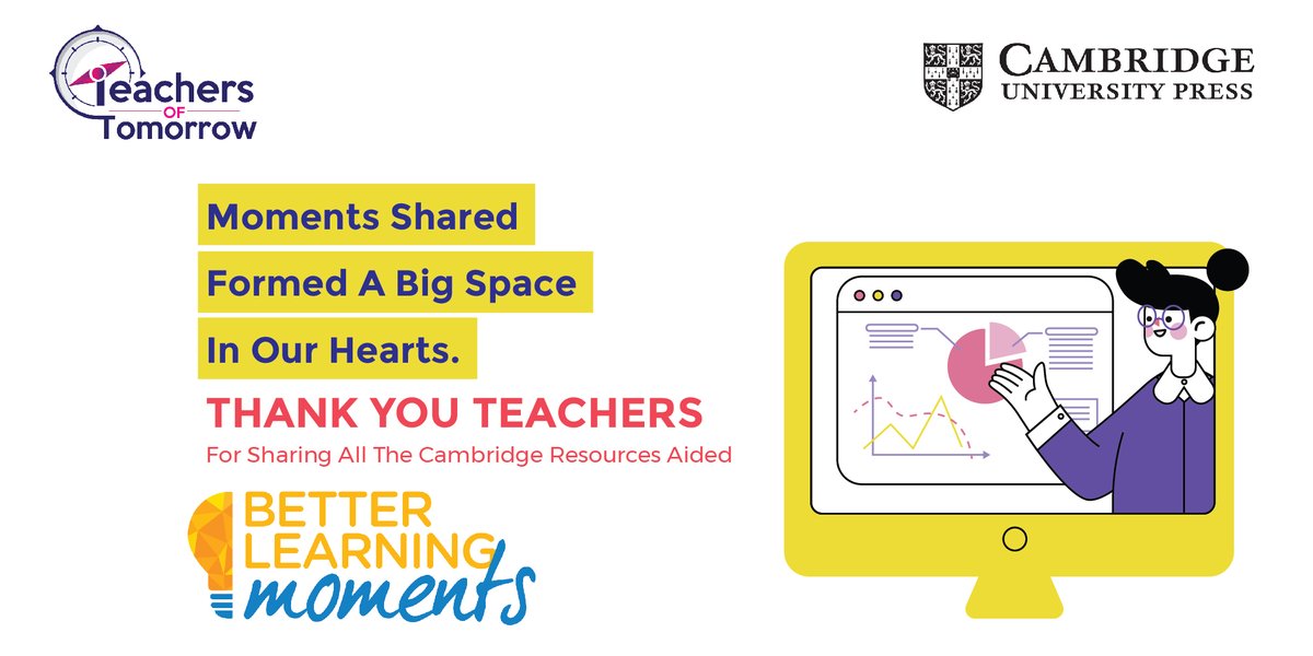 CambridgeSAsia's tweet photo. It was an overwhelming experience for all of us to listen to your stories. All our hearts are filled with immense gratitude towards all teachers.
#ThankYouTeachers #BetterLearningMoments #CambridgeIndia #TeachersOfTomorrow https://t.co/WELURDt65n