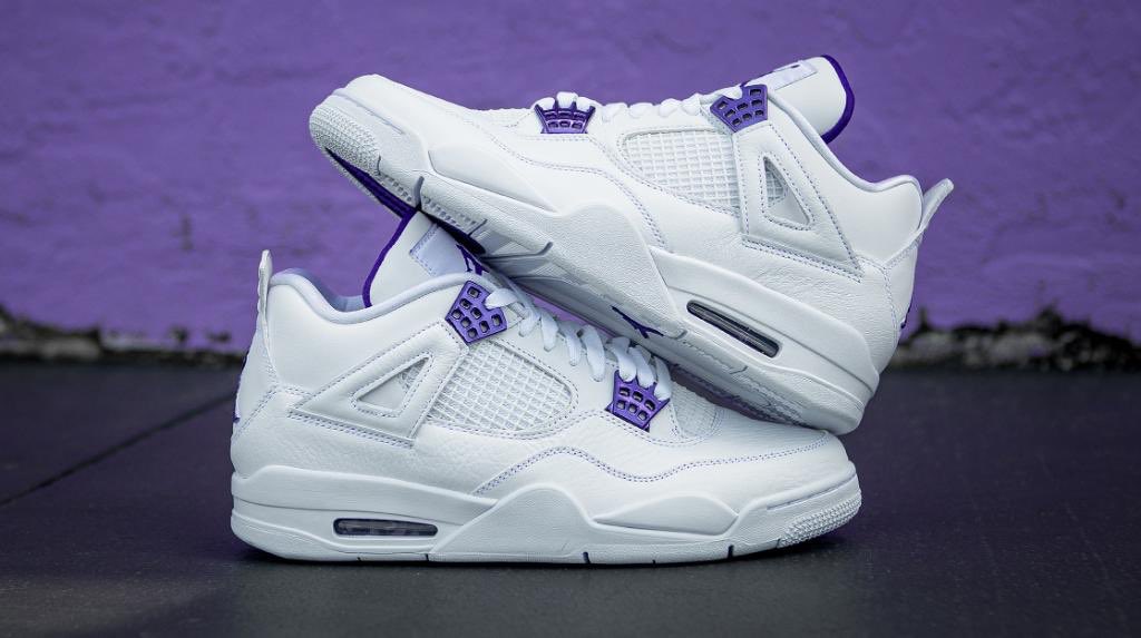 jordan 4 metallic purple men