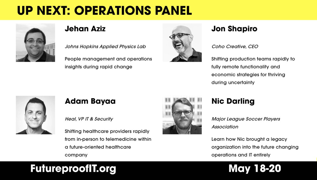 ItFutureproof's tweet photo. There are so many new operations challenges faced by companies around the world in this new environment of remote work. Join our Operations Panel Session discussion starting shortly: https://t.co/mx5uEKfAZJ @AdamBayaa @nicdarling https://t.co/XgRkezJ65n