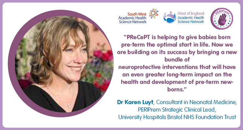 Today sees the launch of #PERIPrem a collaboration between @WEAHSN & @sw_ahsn that builds on the success of #PReCePT to pilot a new care bundle to reduce rates of brain injury and death in #premature newborns. Find out more bit.ly/2WLku44