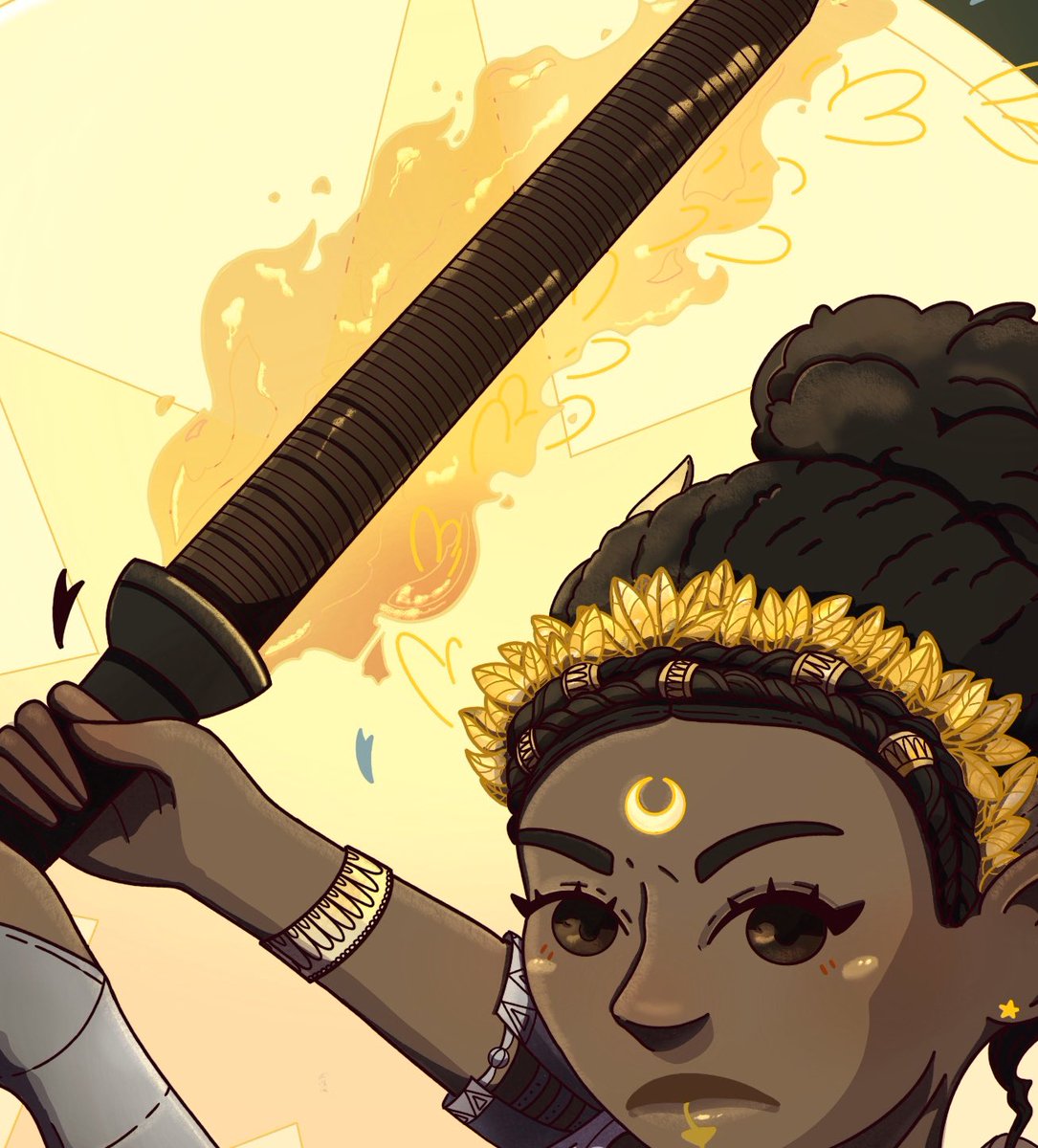 Little preview of my card for the Ineffable Plan Oracle Deck Zine! I can't wait to see it! <a href="/starlightzines/">Good Omens Oracle Deck @ Production</a> 

You can get your copy here:
indiegogo.com/projects/the-i…