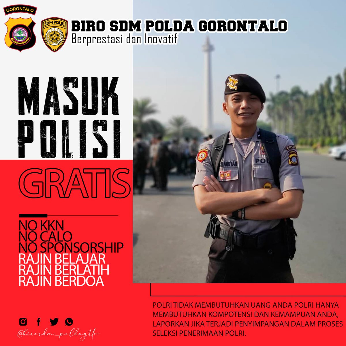 ImToduho's tweet photo. Masuk polri gratis 
No calo
No KKN 
Sponsorship 

#Ssdm_polri 
#BiroSdm_polda 
#masukpolrigratis https://t.co/v5RrrtG0Ce