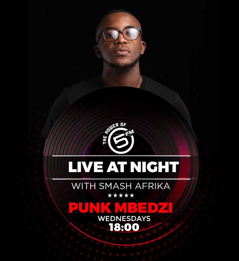 PunkMbedzi's tweet photo. I’m back again and I’ll be Spinning some new tunes tonight on @5FM. #InTheMix with @smashafrika. #LiveAtNight5 https://t.co/GYEFROCNSk