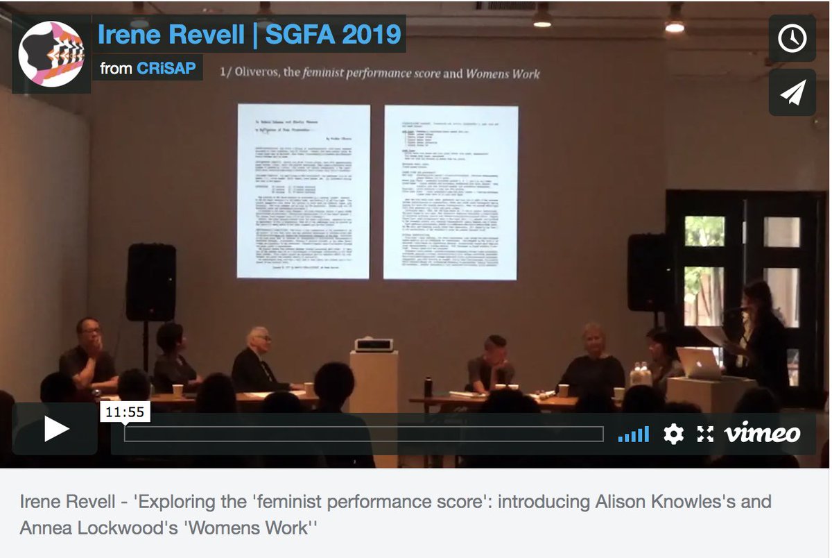 CRiSAP2's tweet photo. Watch SOUND::GENDER::FEMINISM::ACTIVISM 2019 Tokyo conference, a collaboration with the Graduate School of Global Arts (GA) at Tokyo University of the Arts
The first videos of documentation online now
https://t.co/v02KCA7p1q https://t.co/yeuNQxq9Ui