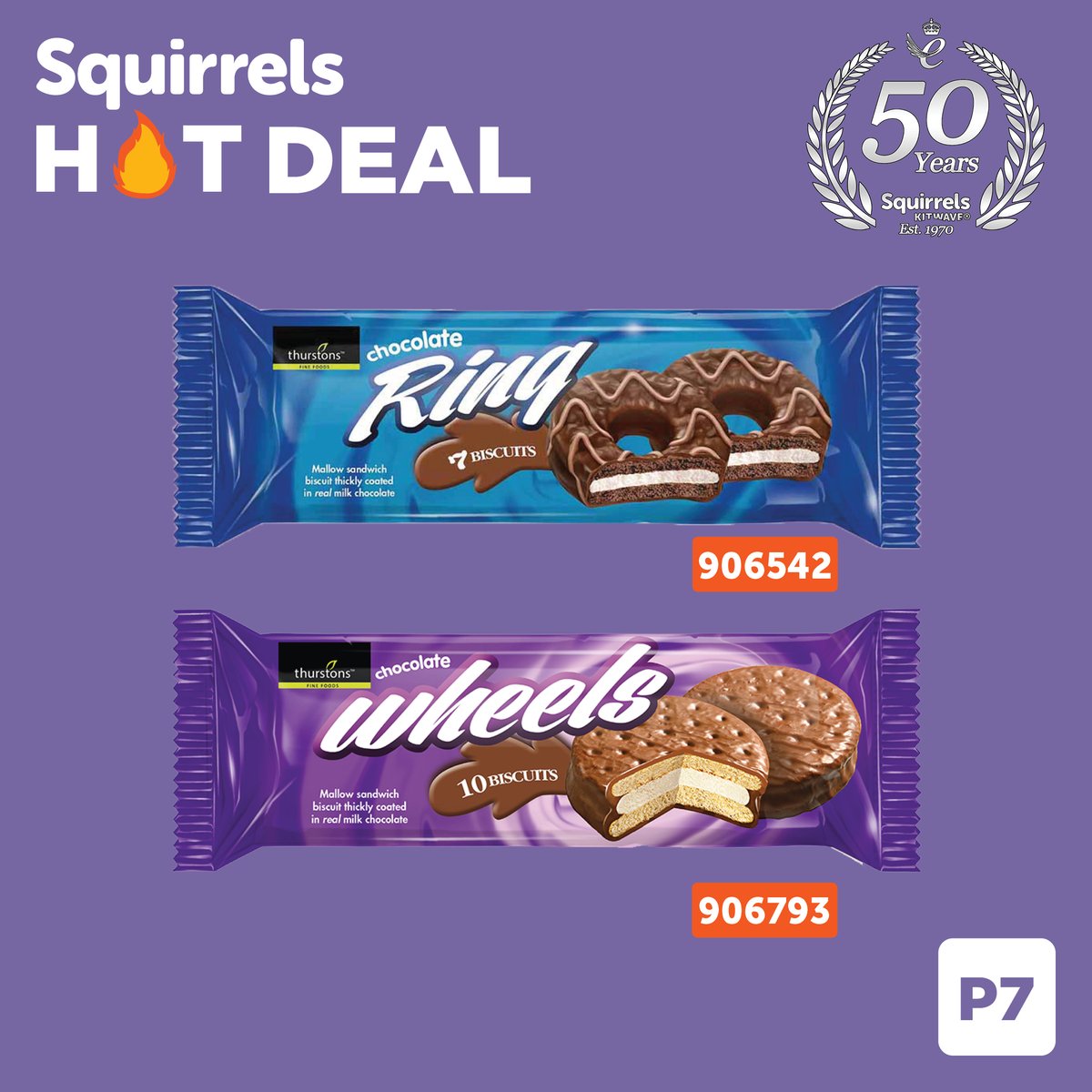 SquirrelsUk's tweet photo. Along with our snack range, we have many more of our very own @ThurstonsUK products on promotion, including cakes, biscuits and grocery lines!

#FMCG #wholesale #value #50Years https://t.co/ThhqKO5CXG