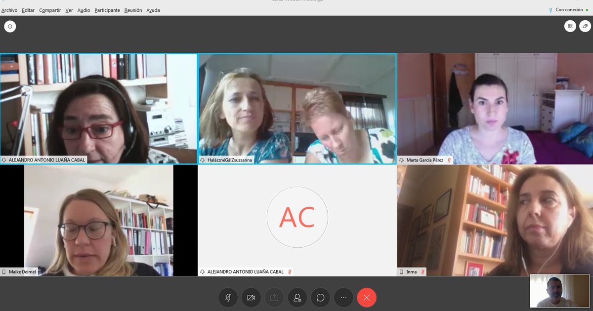 WeAlways6's tweet photo. #ErasmusPlus #WeAlways project. Video conference meeting. Confined but together @sepiegob @EUErasmusPlus https://t.co/3u5PMF10OK