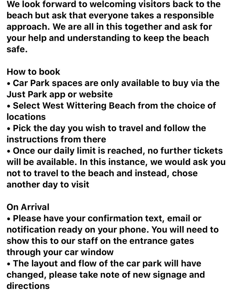 The_Witterings's tweet image. West Wittering Beach Car Park to re-open on 27th May futher details on their website westwitteringestate.co.uk