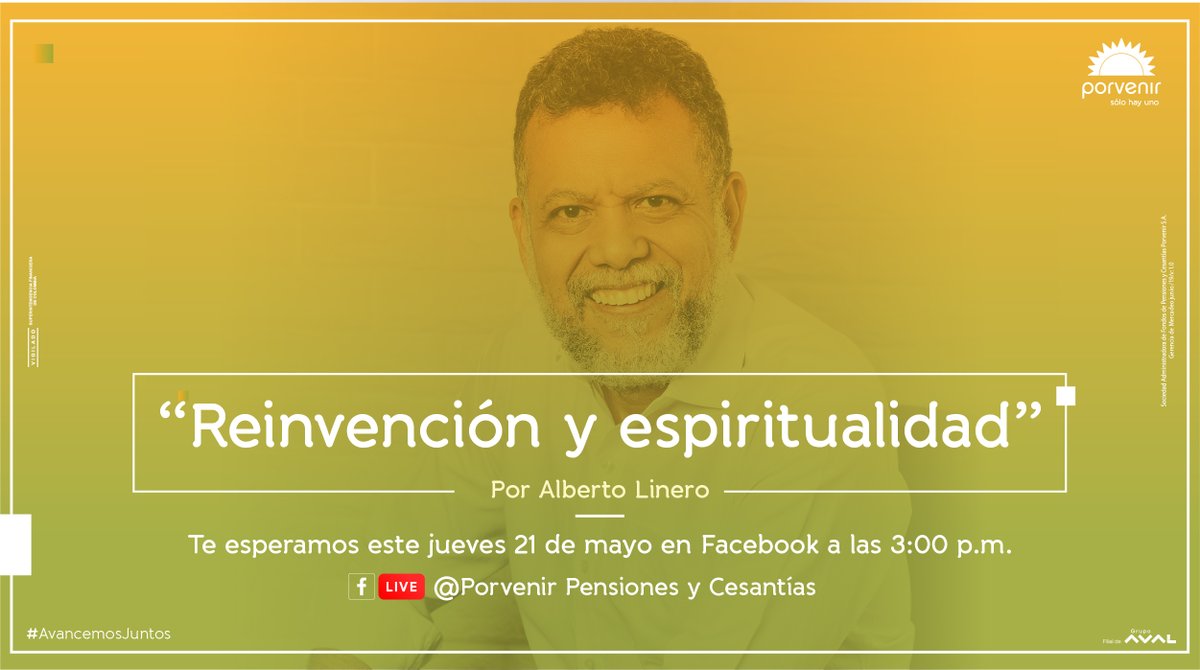 PorvenirOficial's tweet photo. Estar tranquilos en casa,🏘 es más fácil si lo hacemos juntos.👨‍👩‍👧‍👦 Te invitamos a descubrir tu mejor versión y transformar tu entorno con @PLinero este jueves 21 de mayo a las 3:00 p.m. por nuestra cuenta de Facebook https://t.co/vY17LMoH26 #AvancemosJuntos #YoMeQuedoEnCasa https://t.co/tOgCX7HSUD