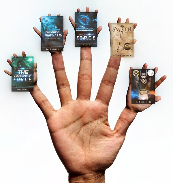 SamBMillerII's tweet photo. Five fingers of fate. Re-opening from virus shutdown with social distancing for safe enjoyment! #Scifi at its best.
Ready for #reading.

https://t.co/hoF7EZMSif
https://t.co/W13ZTJNVxK
https://t.co/oHMM2uSWXq
https://t.co/aY6DrwNiOV
https://t.co/DtYW8xZyyY https://t.co/kk3j32SAsK