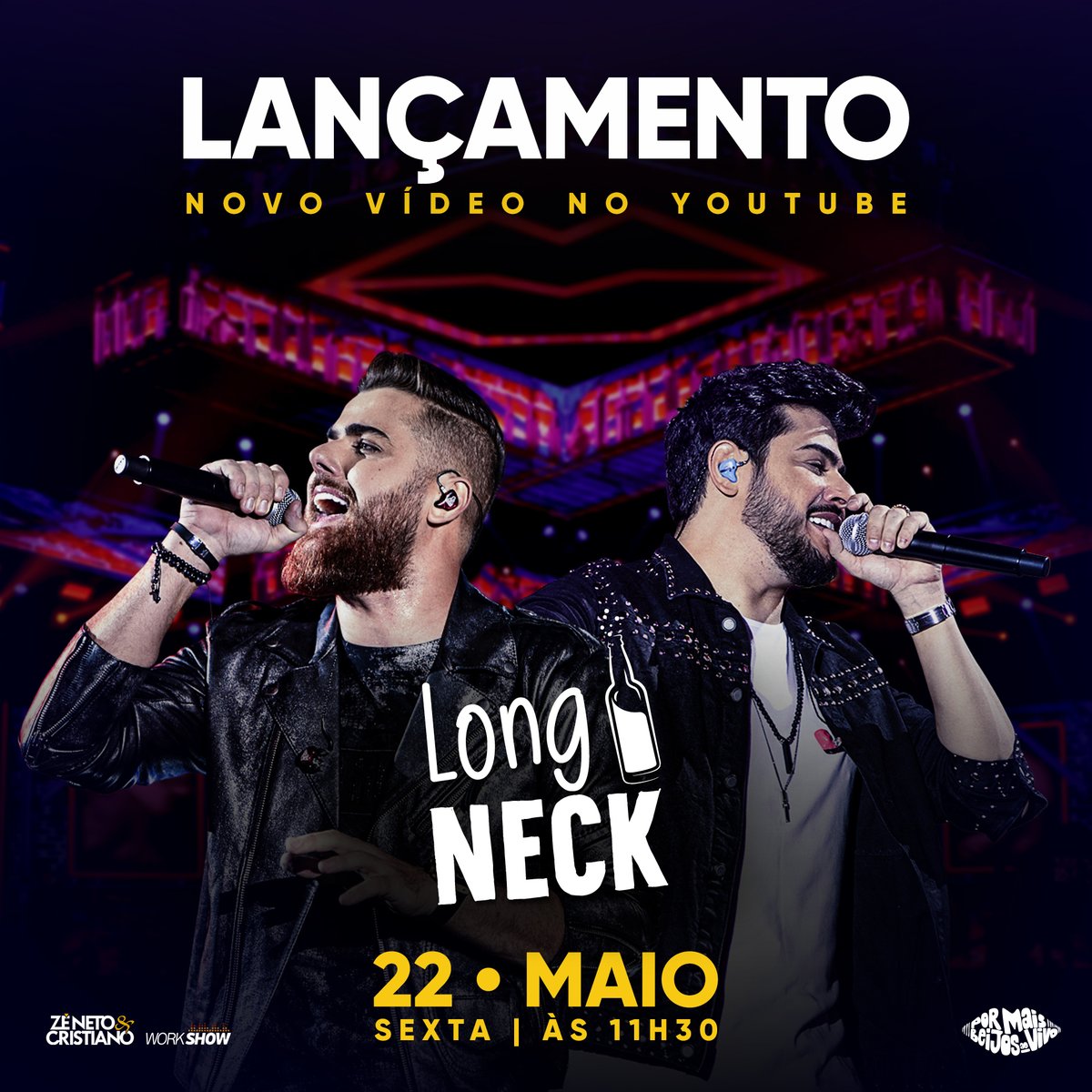 ZNC_Oficial's tweet photo. Olá pessoal! Tudo bem com vcs? Essa semana tem lançamento de mais um vídeo do nosso DVD POR MAIS BEIJOS AO VIVO. Então corre lá no Youtube e marque a opção DEFINIR LEMBRETE pra vc curtir muuuuuito com a gente. Link 👉 https://t.co/g8Ioosrawb https://t.co/g00TlVzD6u