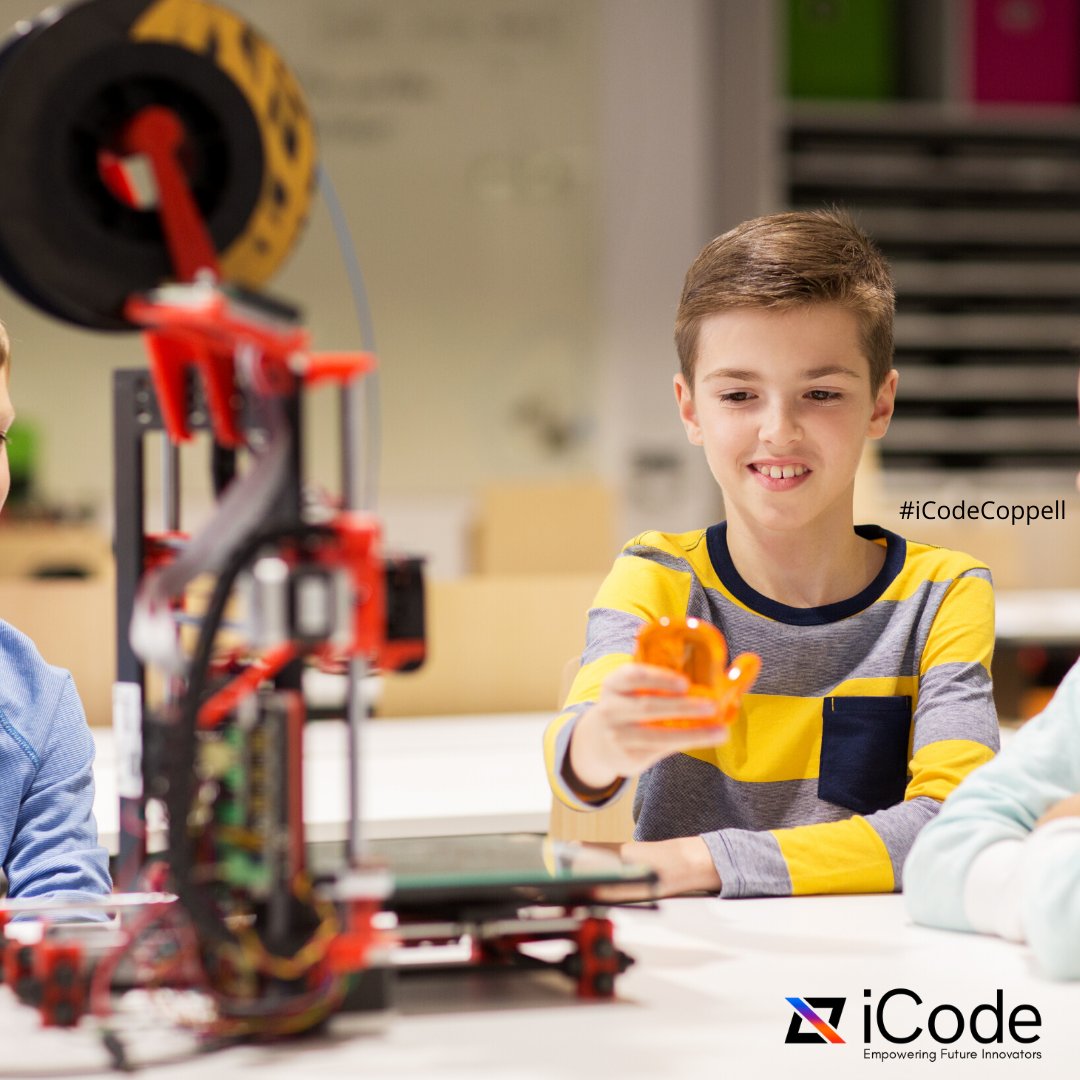 iCodeCoppell's tweet photo. #iCodeCopell #summercamp Spotlight 🗣️📢 3D Printing and Design: Make Your Own Action Figure Campers(11y-14y)will:✴️Learn 3D modeling✴️Work with product constraints✴️Learn project planning✴️Engage group feedback and critique✴️Utilize creative thinking  https://t.co/ua5KuMbQeK https://t.co/8kYym6Lp2M