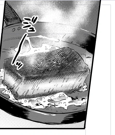 「ジューッ」って擬音つければとりあえず美味しそうに見えなくはない。 