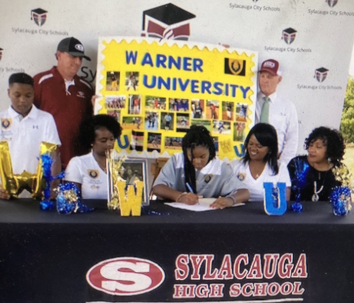 SHSAggieSoftbal's tweet photo. Congrats to Aurielle Turner and Neeley-Scott Wilkinson on signing college scholarships to continue their softball careers.  AT signed with @WarnerU and NS signed with @SUSCCSoftball .  We are so proud of you ladies! https://t.co/pmX03F6Q4b