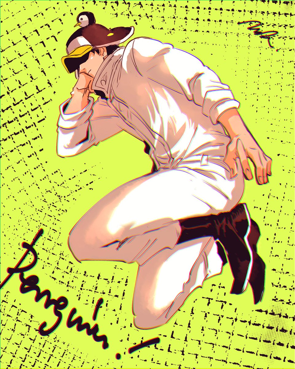 ジャンピングぺんを描こうと思ったのにどんだけ頑張ってもおねんねペンになってしまって苦しいです…

ぺんのタオルケットはPの模様と裏側にアップリケあります。(無駄設定) 