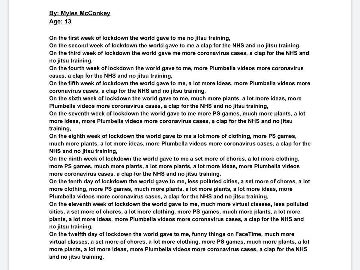 WellfieldMiddle's tweet image. Year 8 have been creating writing based on their experiences of the recent lockdown - here are just a selection of some creative first drafts! ✍🏻 #WMSLearningFromHome #generationlockdown
