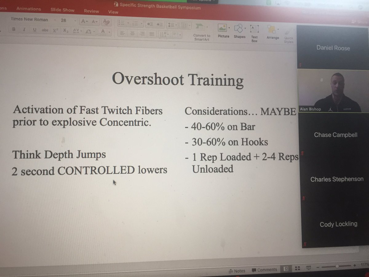 CoachRoose's tweet photo. @CoachAlanBishop  kicking off the @BBALLStrength symposium this year. Miss being in Vegas with my best friends, so this will have to do. https://t.co/p9lEiVlzGd