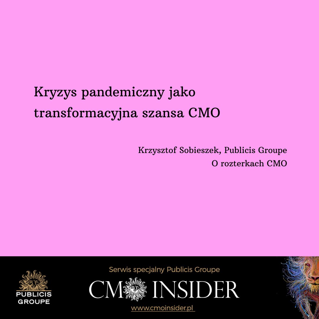 MSL_PL's tweet image. W dzisiejszym cmoinsider.pl:
- Czy e-sport zostaje z nami na dłużej?
- Kryzys pandemiczny, jako szansa dla CMO 
- Czy pidżama stanie się nowym garniturem?
- Zmiany nawyków zakupowych w Chinach i co one oznaczają dla nas 
Czytajcie! Polecamy!
#PublicisGroupe #cmoinsider
