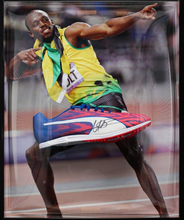 Don't miss your chance to bid on <a href="/PUMA/">PUMA</a> running spikes signed by 8 time <a href="/Olympics/">The Olympic Games</a> Champion <a href="/usainbolt/">Usain St. Leo Bolt</a> and help beat cancer sooner by supporting <a href="/CR_UK/">Cancer Research UK</a>. jumblebee.co.uk/businessbeatin…
