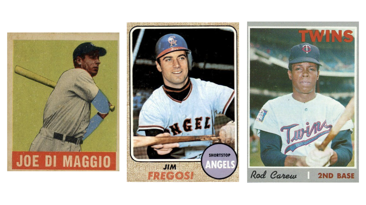 BaseballAlmanac's tweet photo. #OTD (May 20), three #MLB players completed a cycle. I looked them up in #BaseballAlmanac, they were all pretty good players! [Every Cycle in Baseball History: https://t.co/BybzyG7Bnm] #HittingForTheCycle #JoeDiMaggio #JimFregosi #RodCarew ❤️⚾ https://t.co/1jIRacbfIJ