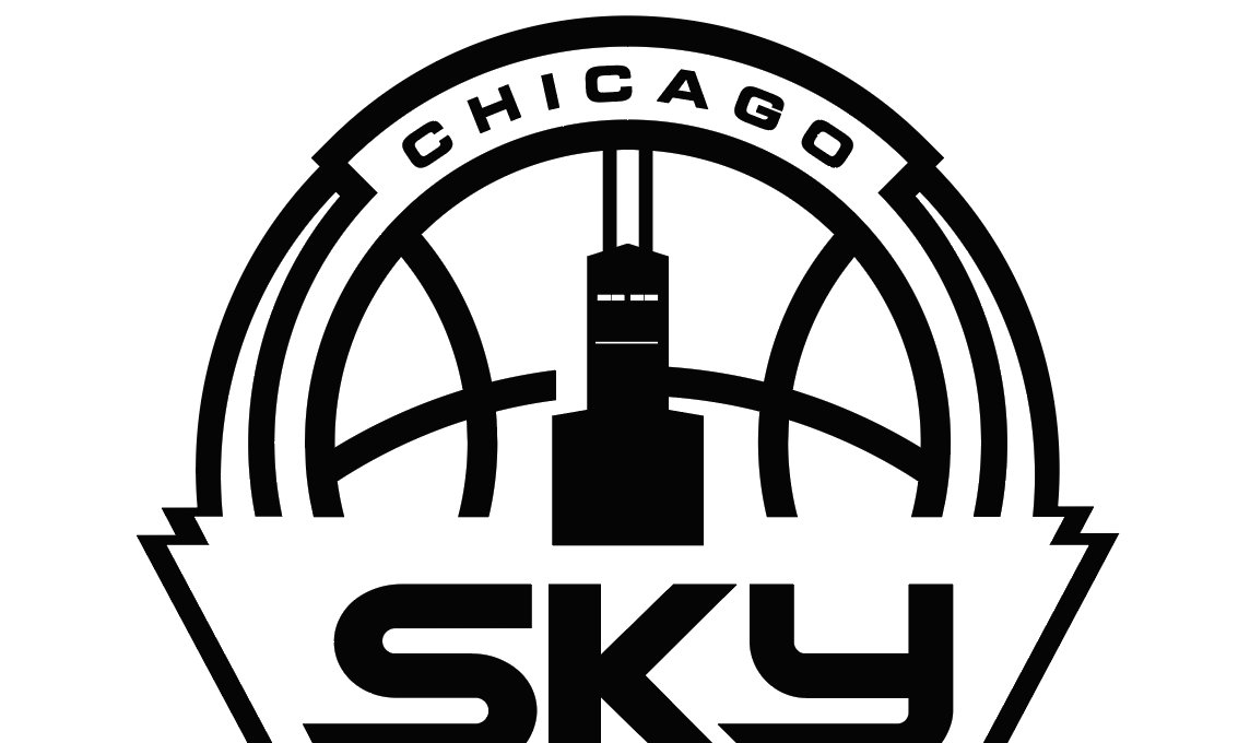 Chicago Sky Wordmark Logo  Word mark logo, ? logo, Chicago