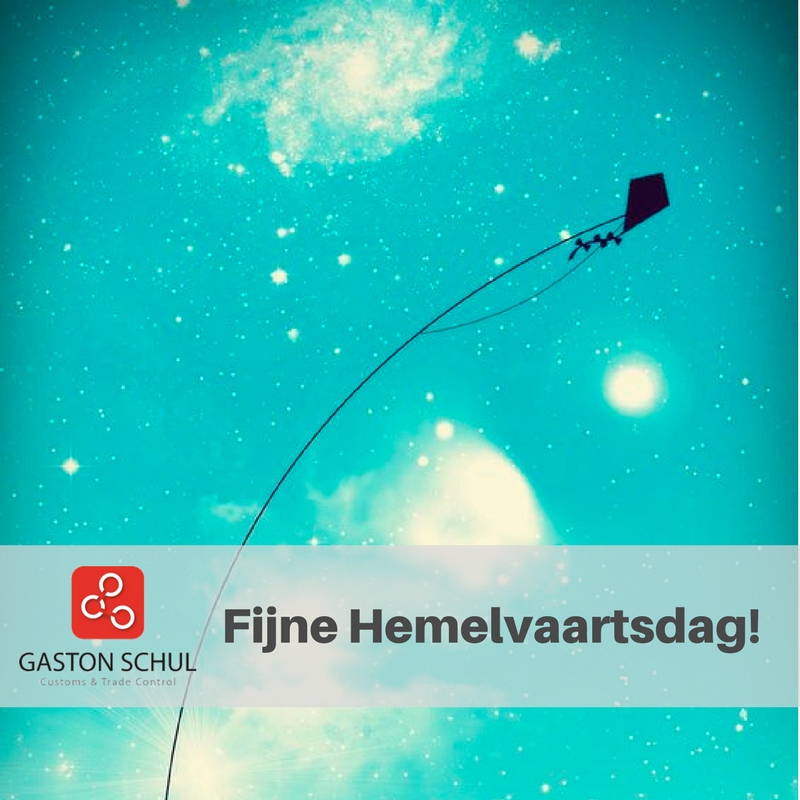 SchulGaston's tweet photo. HEMELVAARTSDAG - Op donderdag 21 mei, Hemelvaartsdag, zijn al onze vestigingen gesloten. Vrijdag 22 mei staan wij weer voor je klaar. We wensen iedereen een mooie dag! #customs #douane #hemelvaartsdag #gastonschul https://t.co/k9jSqvw2em